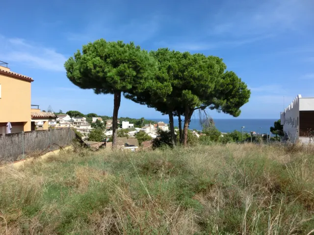 Solar a Canet de Mar: Parcel·la amb vistes al mar a la urbanització El Grau